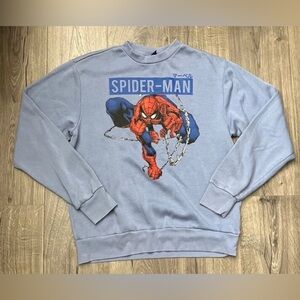 MARVEL SPIDER-MAN MEN’s Crewneck Pullover Sweater Sweatshirt Large new with tags